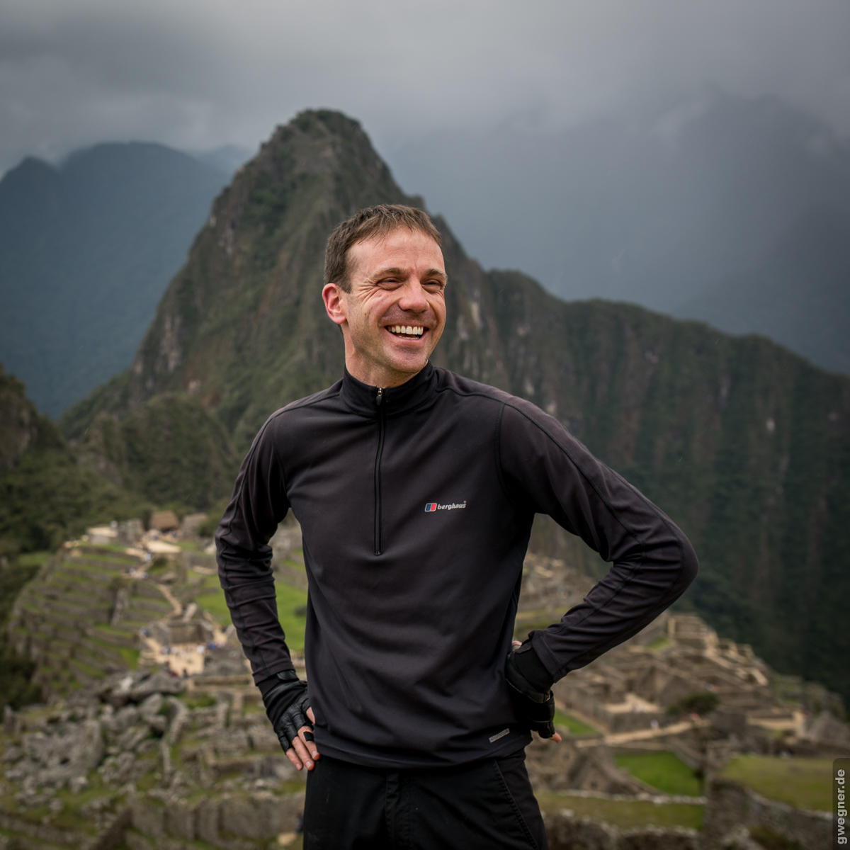 Porträt vor Machu Picchu