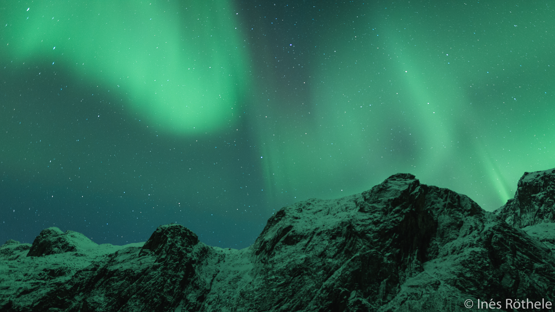 Polarlichter Berge Norwegen 