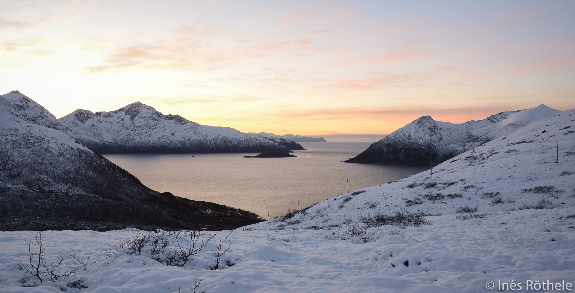 Sonnenuntergang Norwegen Fjord 