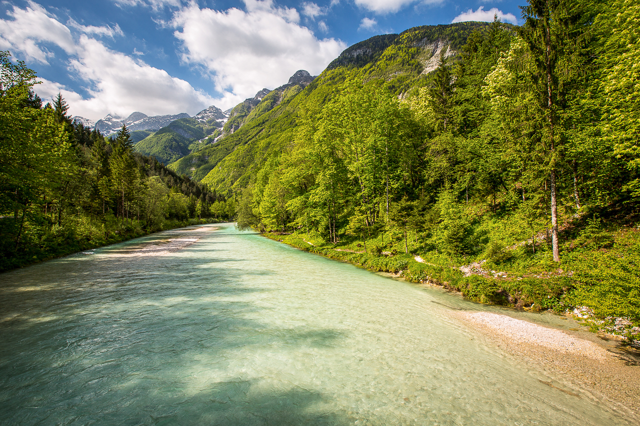 Soca River in Slowenien 