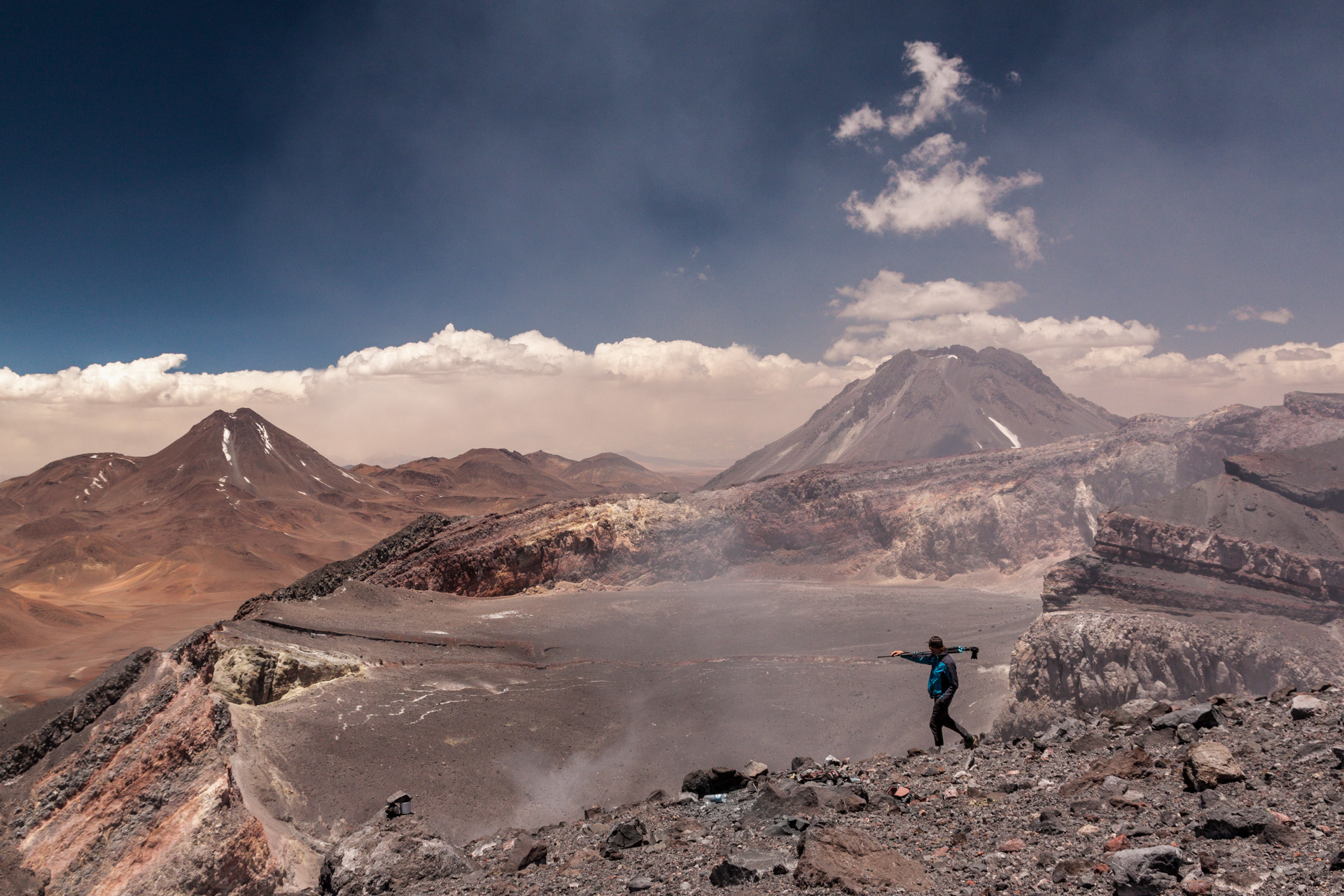 In Bolivien am Kraterrand - Foto von Martin Leonhardt 