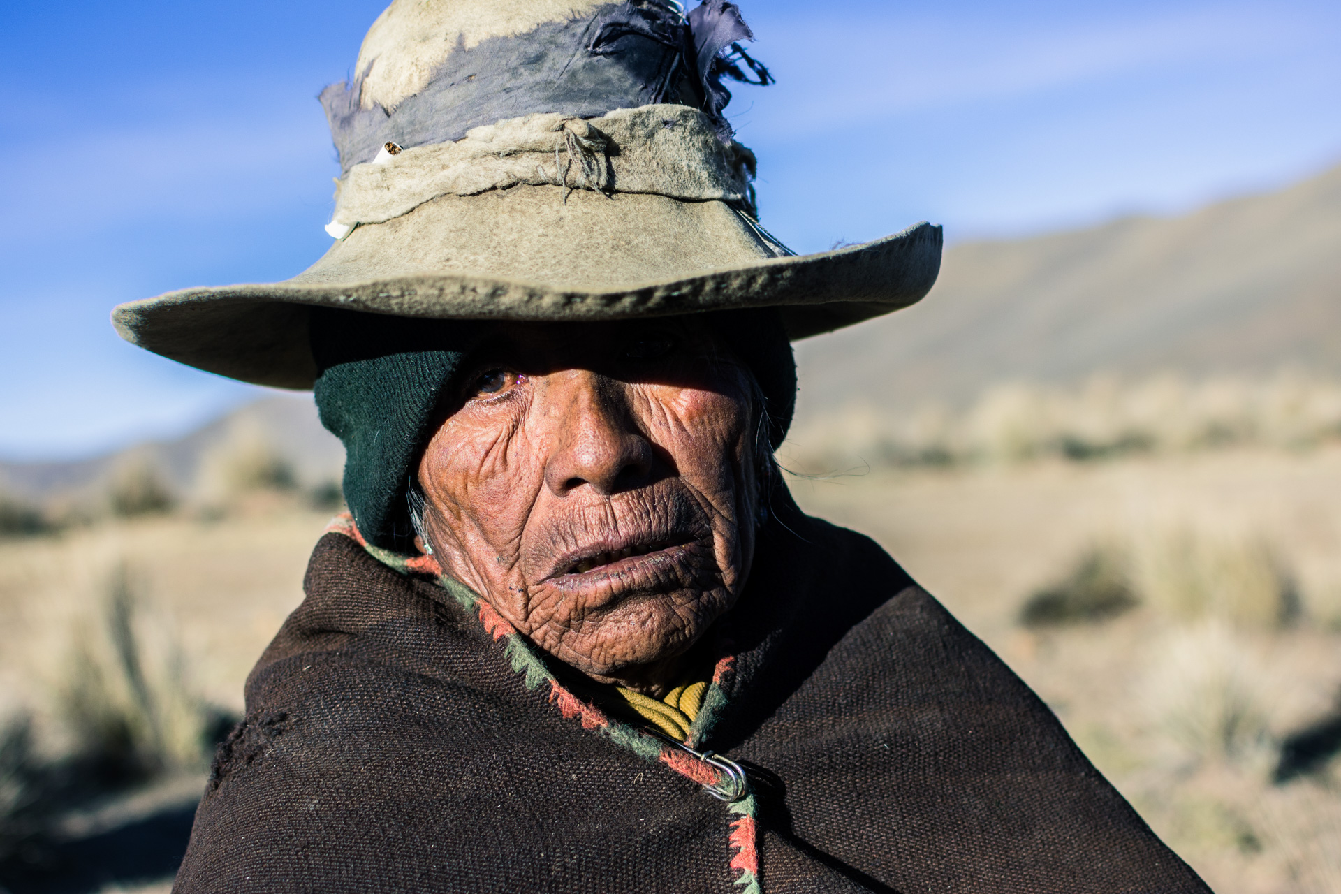 Mann im Hochland Boliviens - Foto von Martin Leonhardt