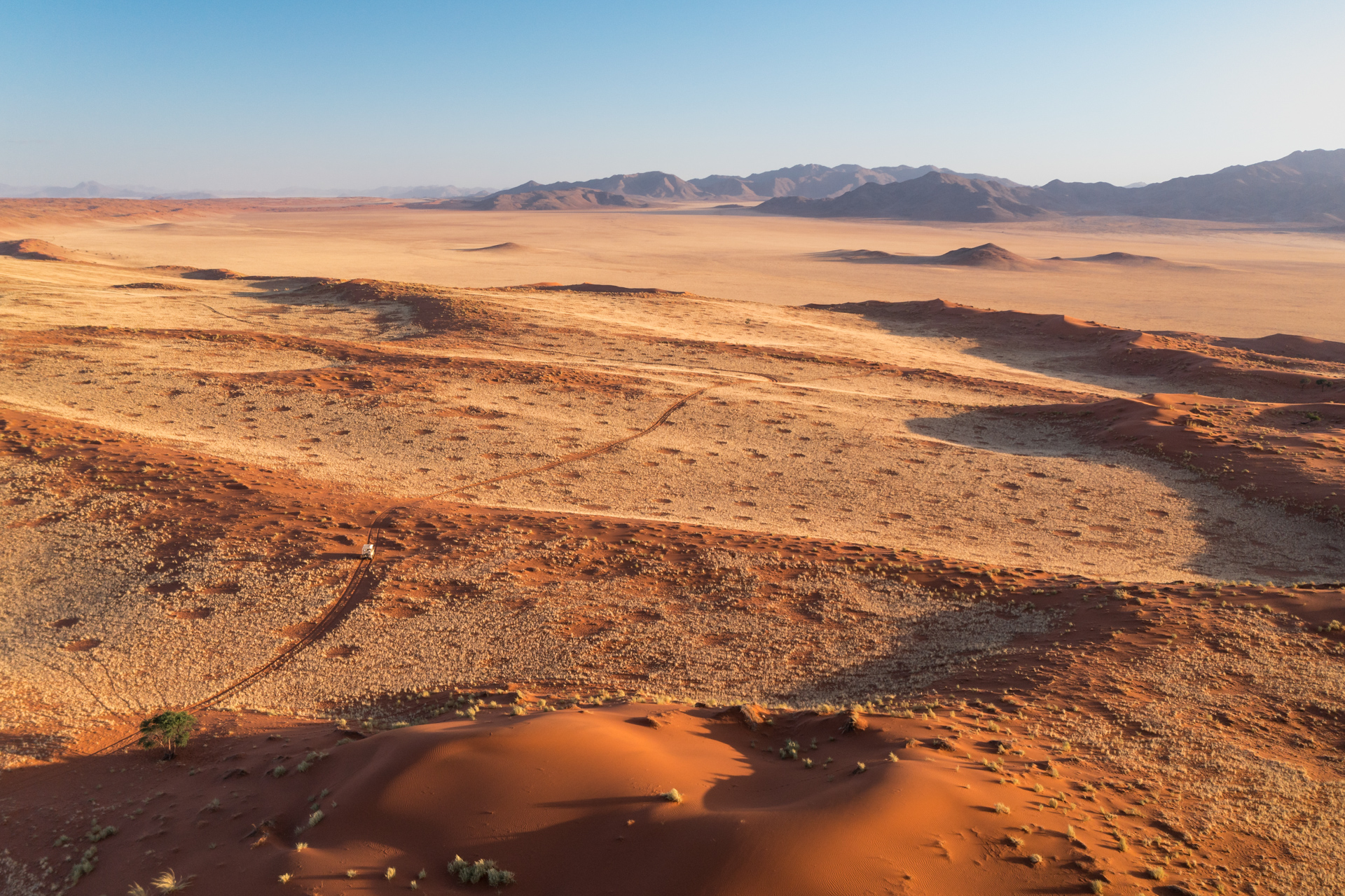 Wüstenlandschaft Namibia - Luftaufnahme