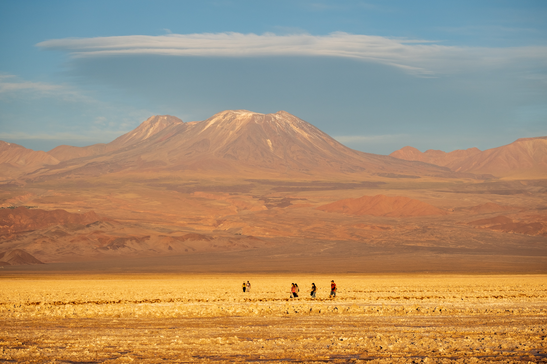 Nachmittagslicht am Salar de Atacama