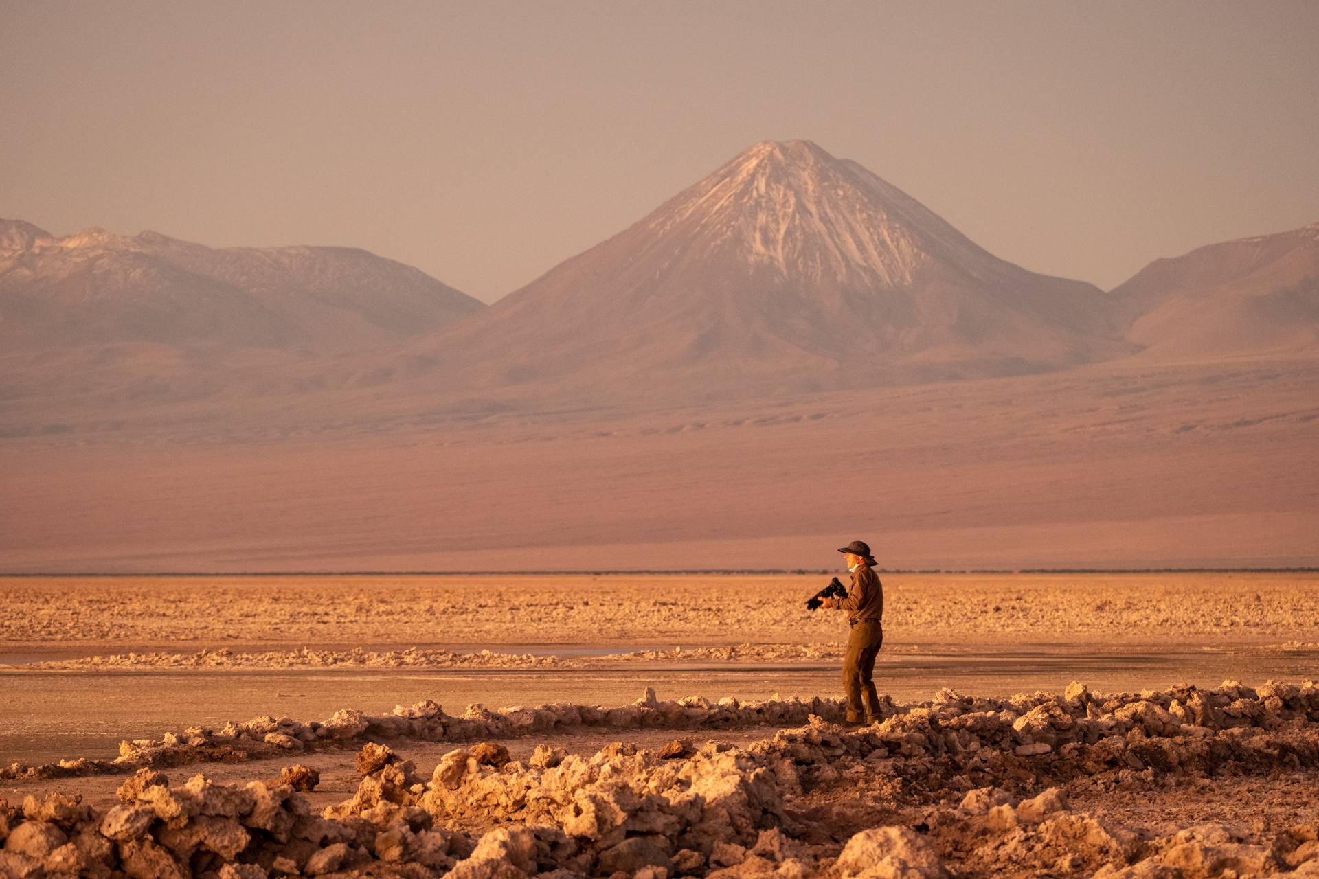 Sonnenuntergang am Salar de Atacama