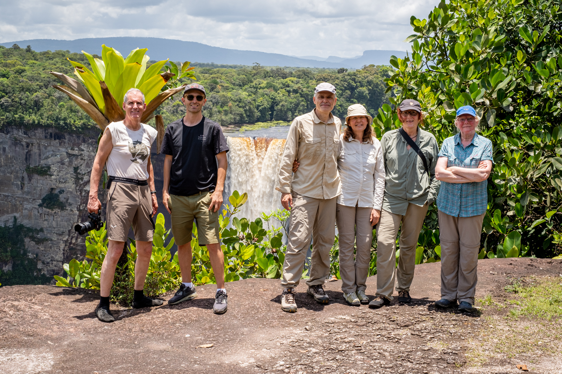 Photography Group at Kaieteur Falls