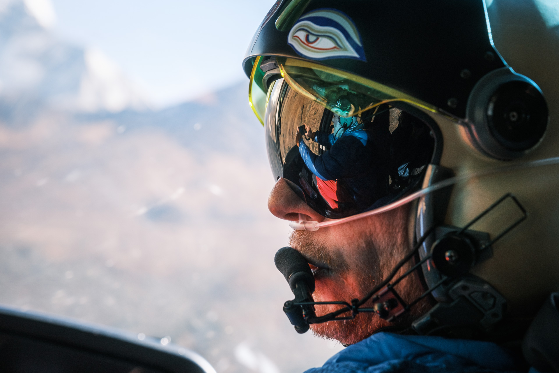 Unser Hubschrauber Pilot für die Everest Region.