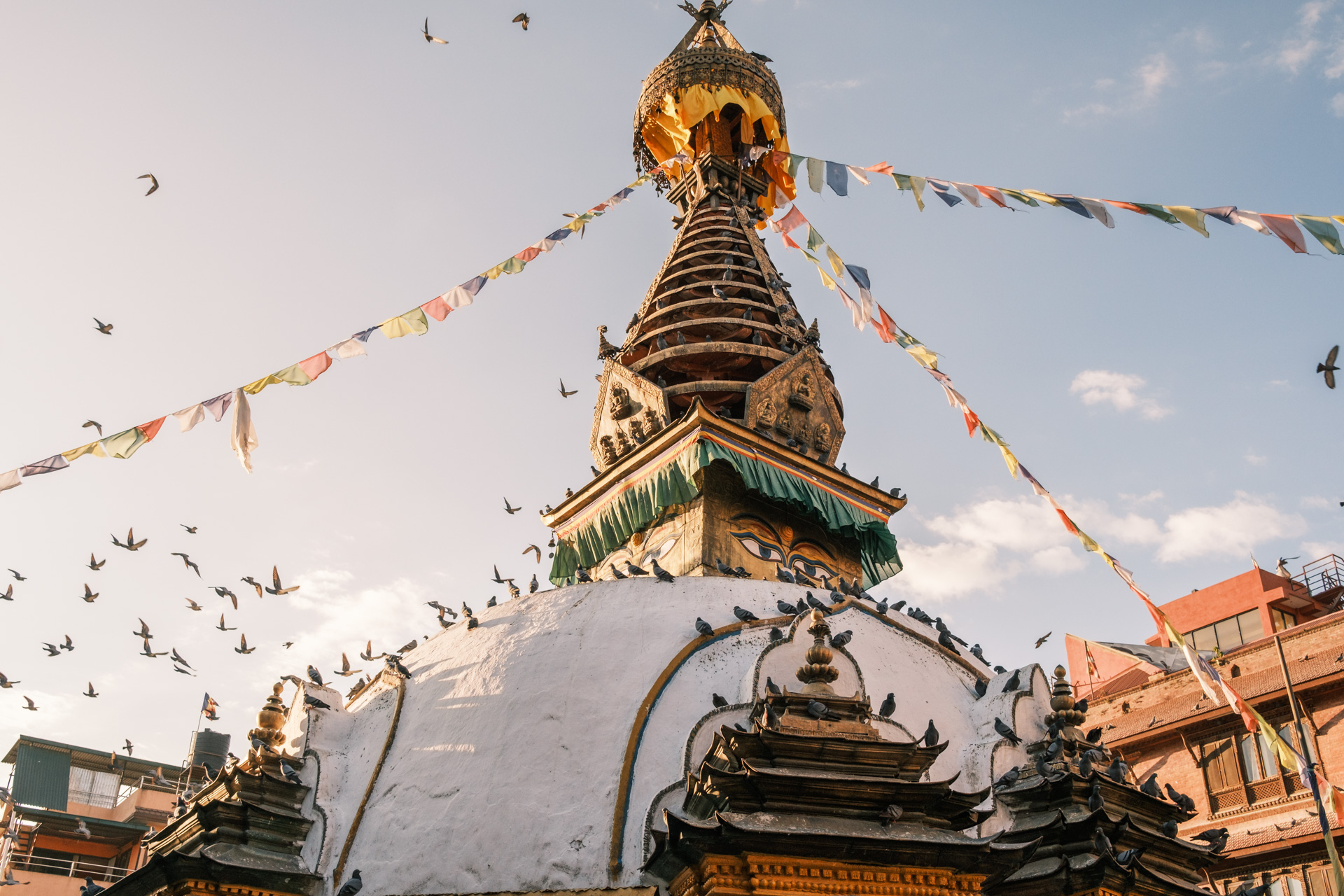 Tempel in Kathmandu.