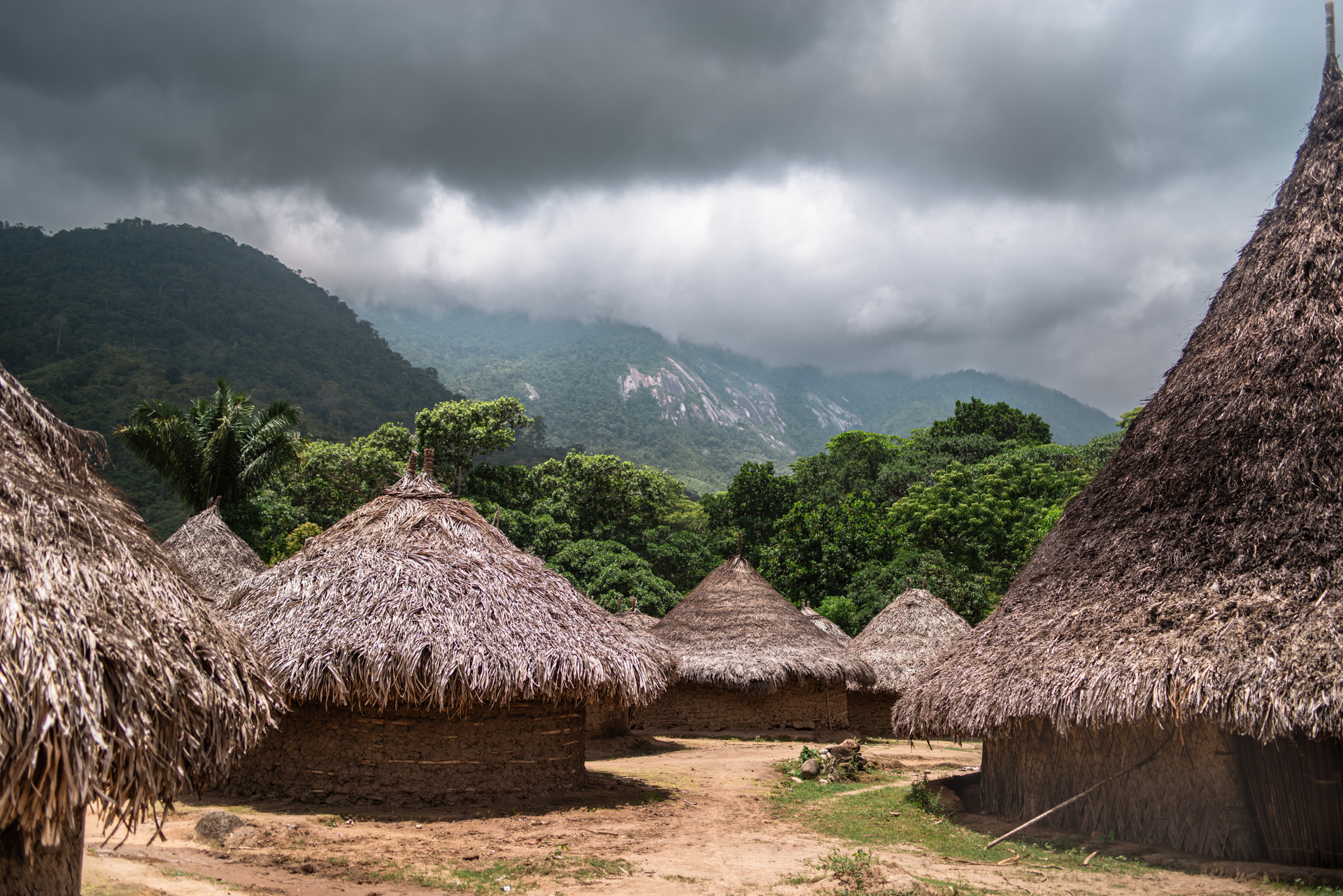 In einem Dorf der Kogi in Kolumbien.