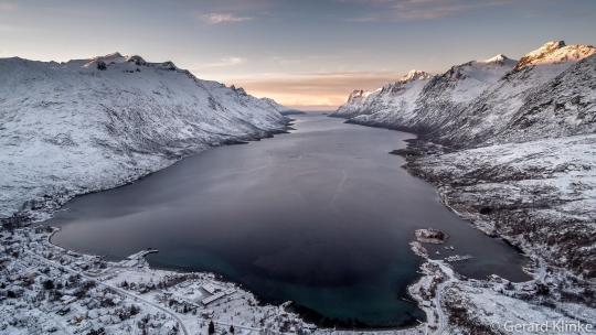 Luftbild Ersfjordbotn Norwegen