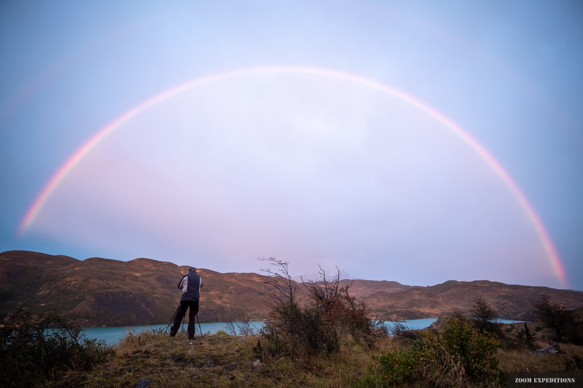 Torres del Paine Regenbogen Paine River