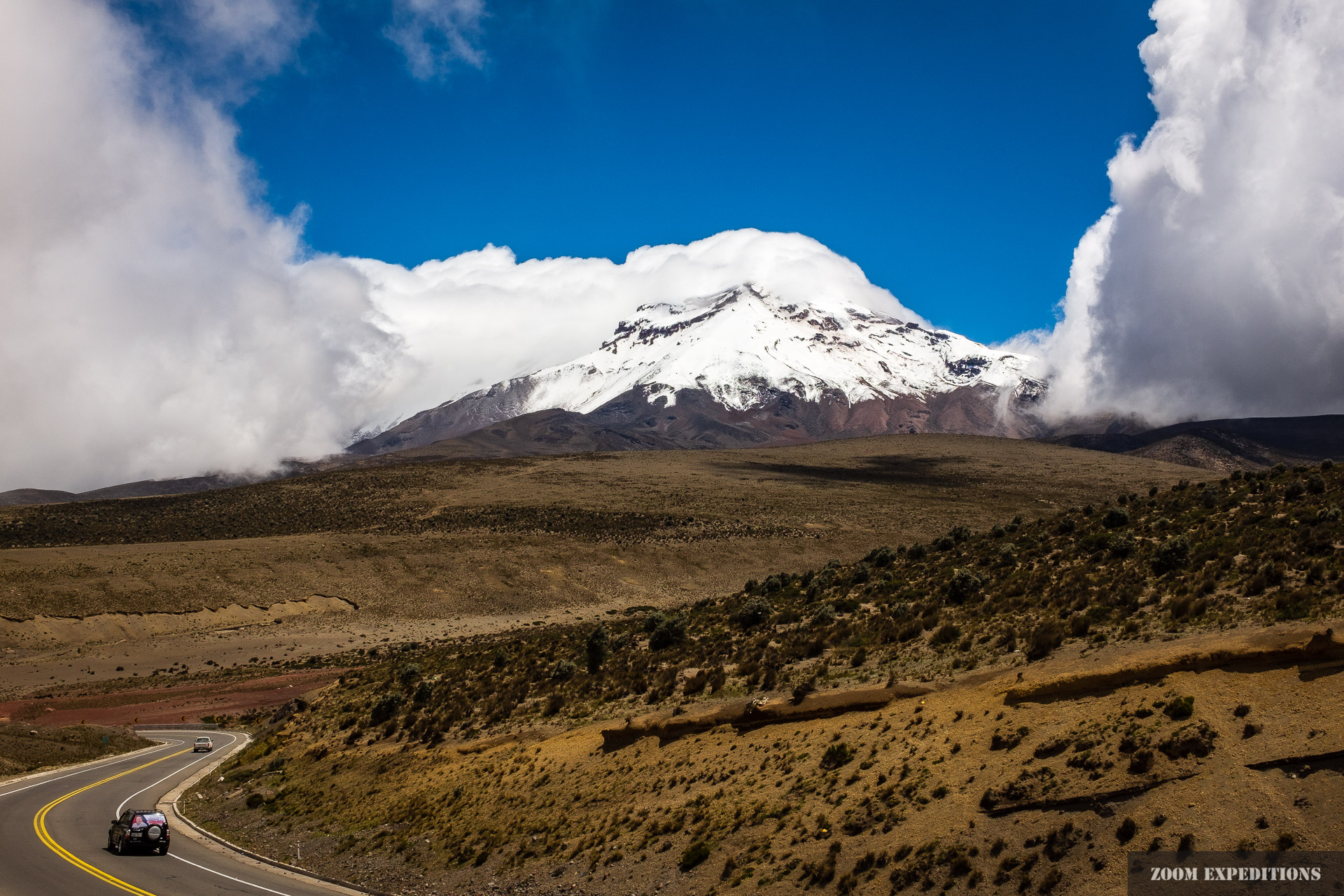 Chimborazo in between clouds