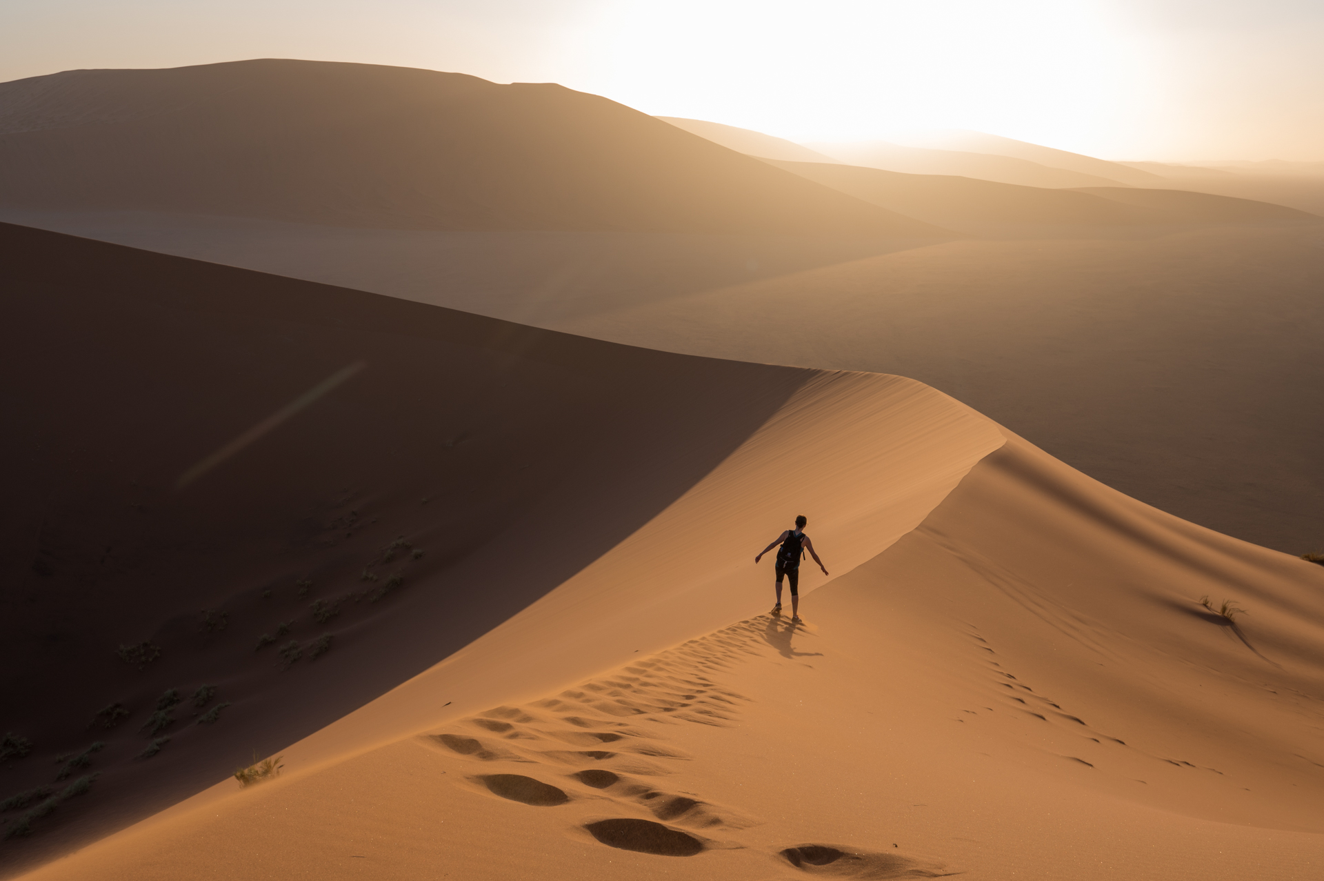 Dünenwanderung Namibia