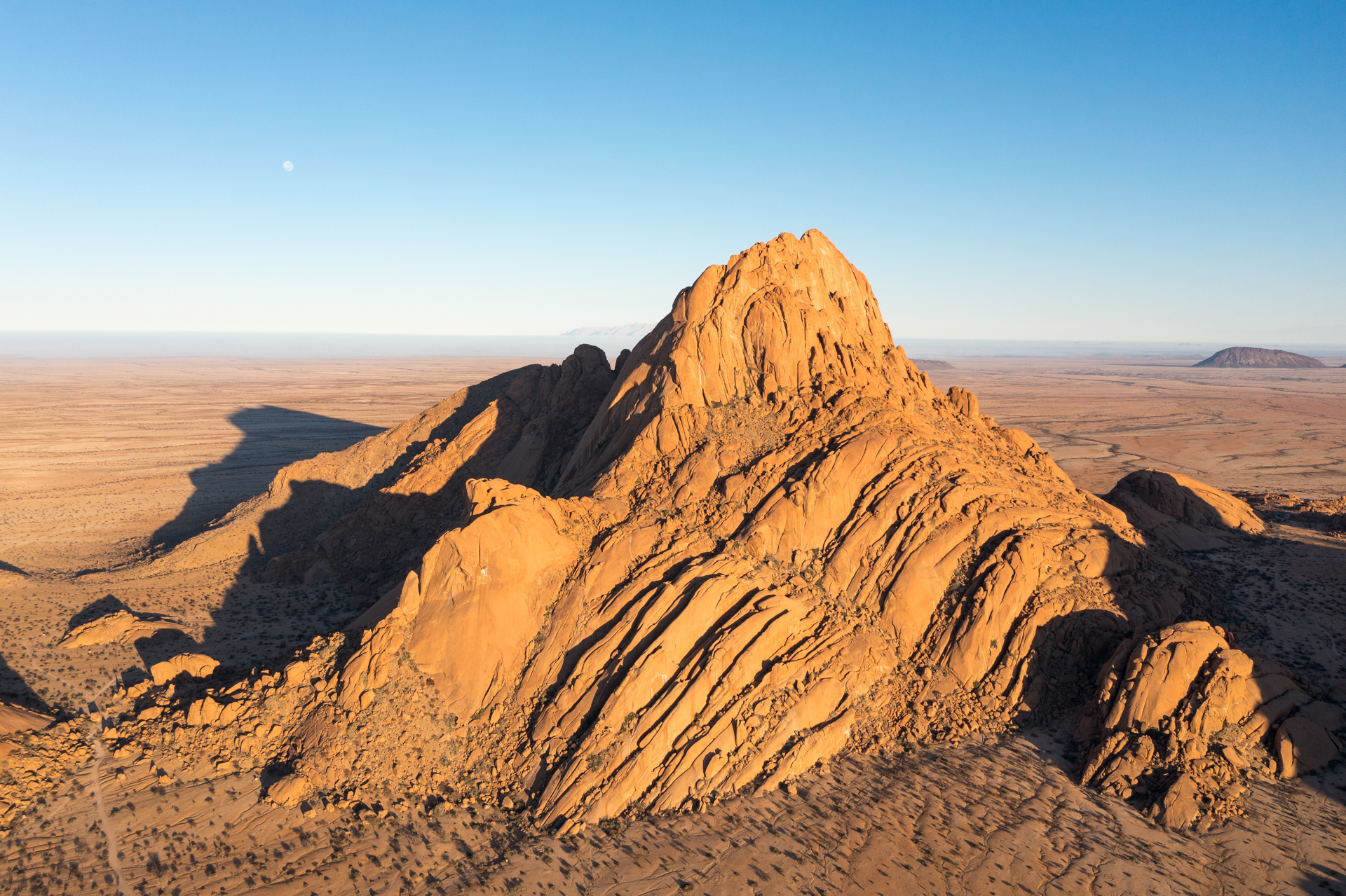 Drohnenfoto der Spitzkoppe.