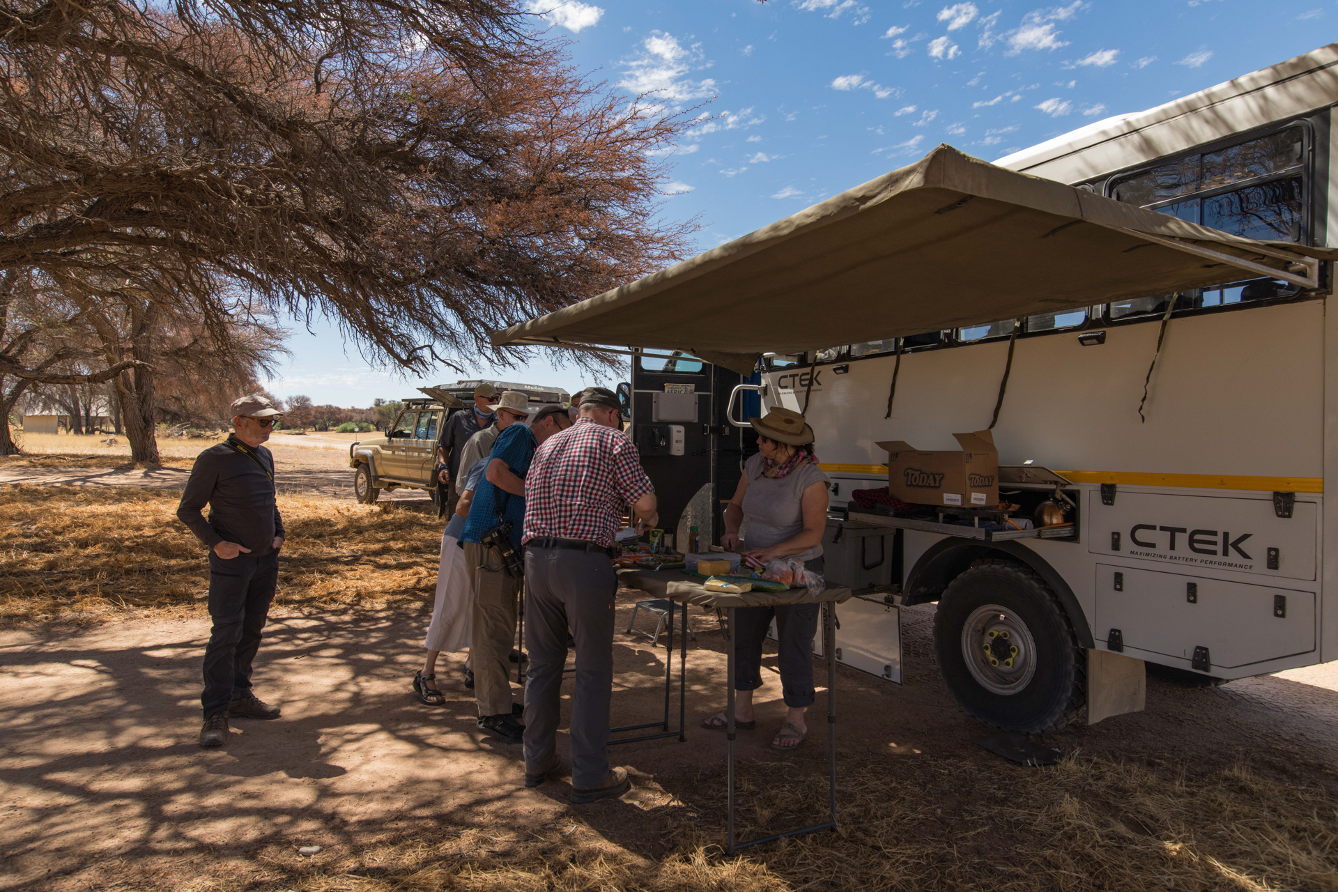 Lunch mit George in Namibia