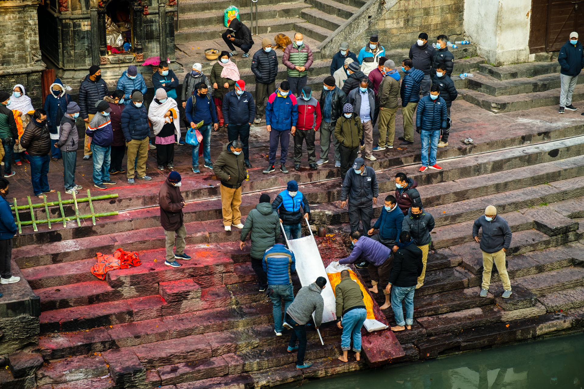 Pashupatinath Hinduistische Beerdigung