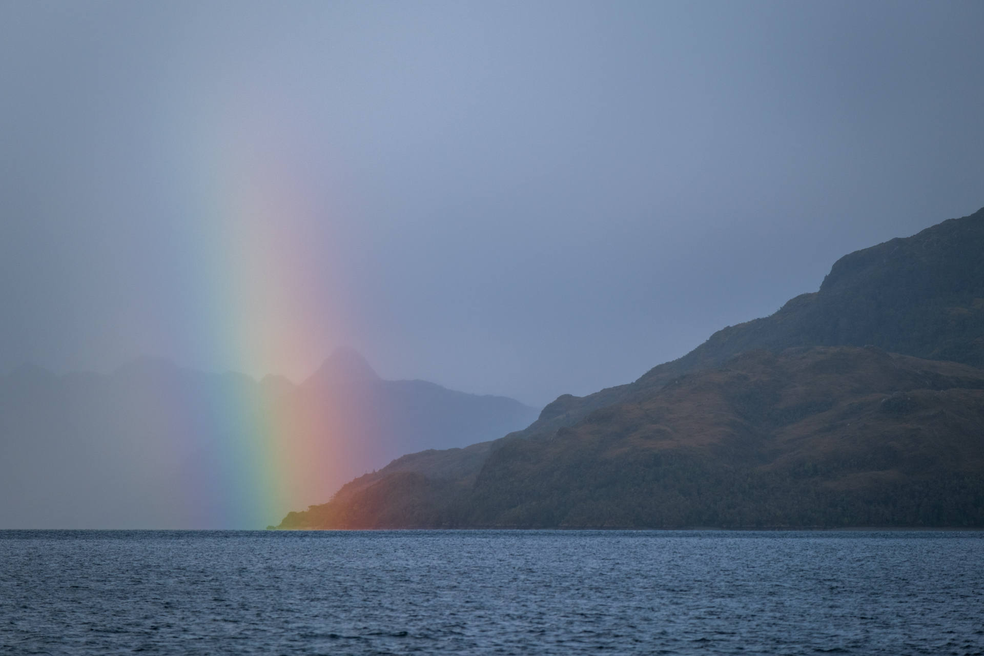 Regenbogen am Ende der Welt.