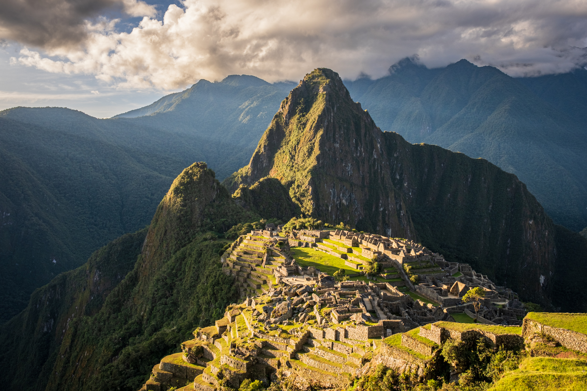 Machu Picchu im Nachmittagslicht.