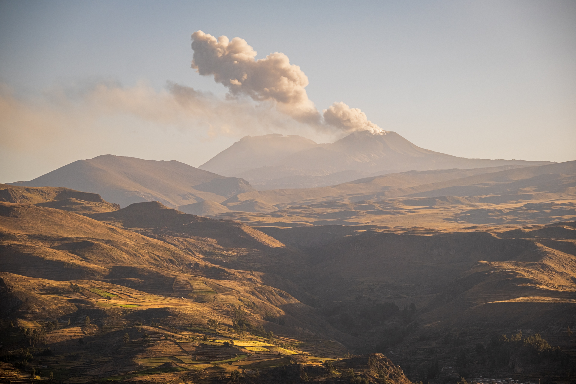 Eruption des Vulkans Sabancaya