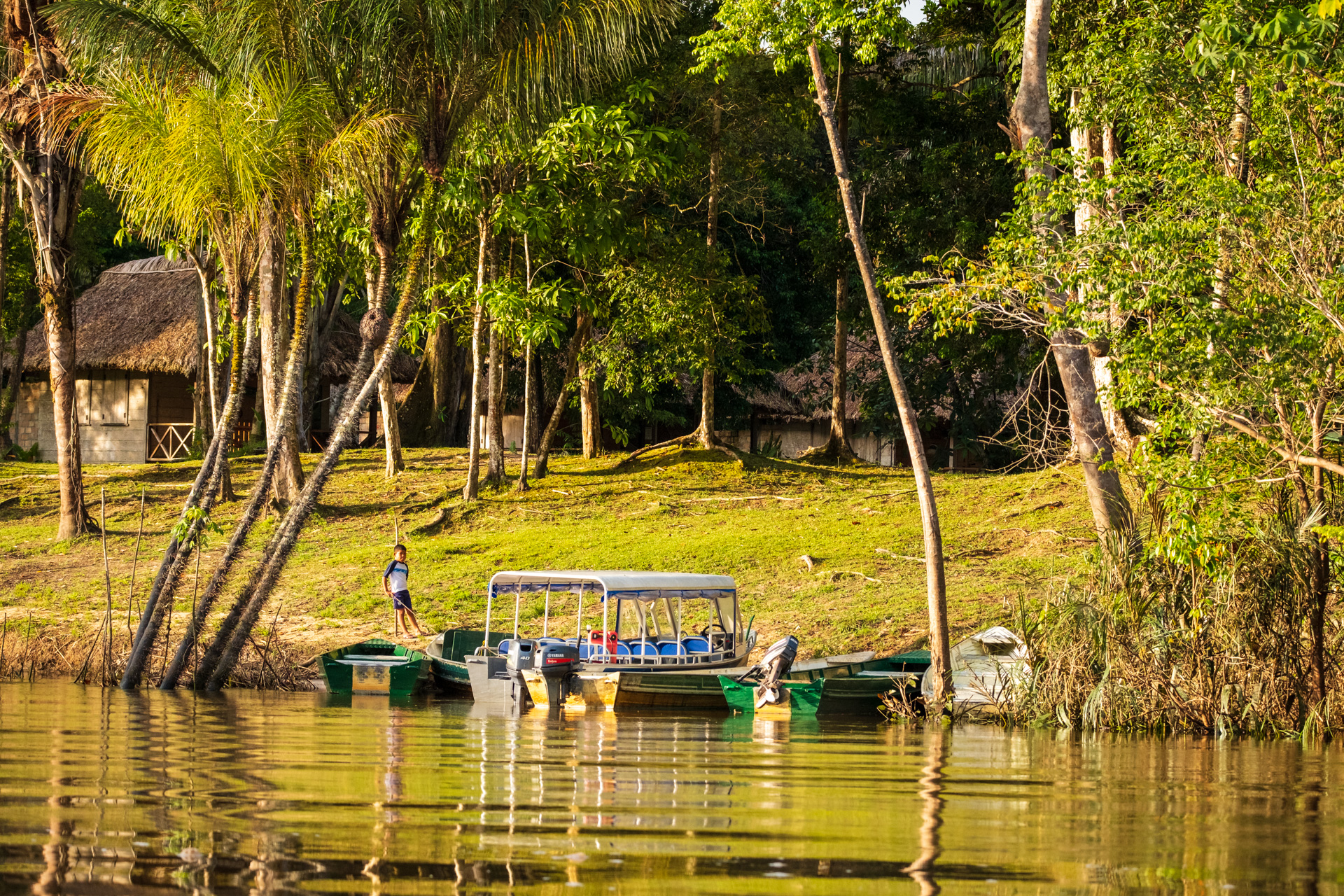 The jetty at Rewa Eco Lodge.