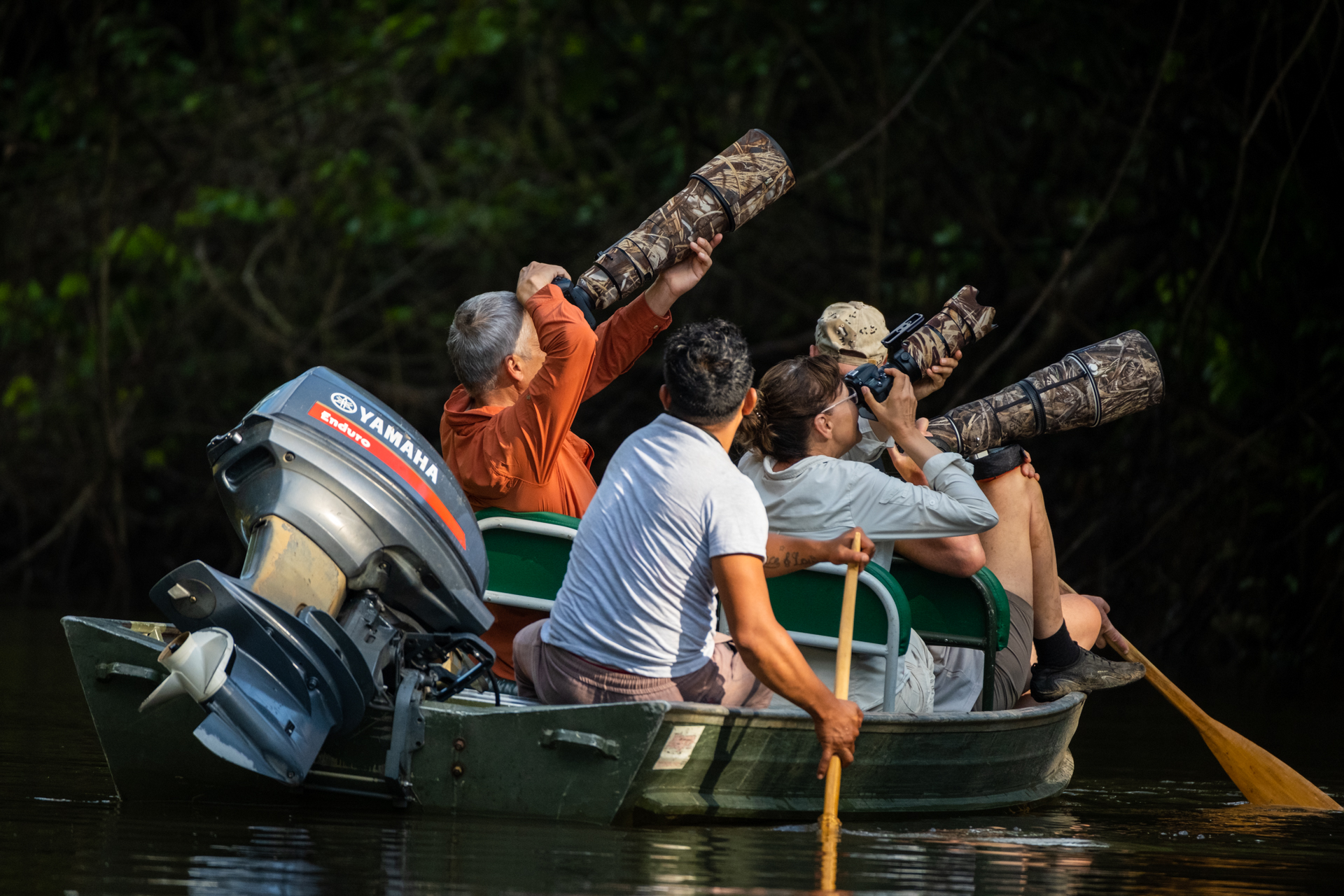 River floating in Guyana.