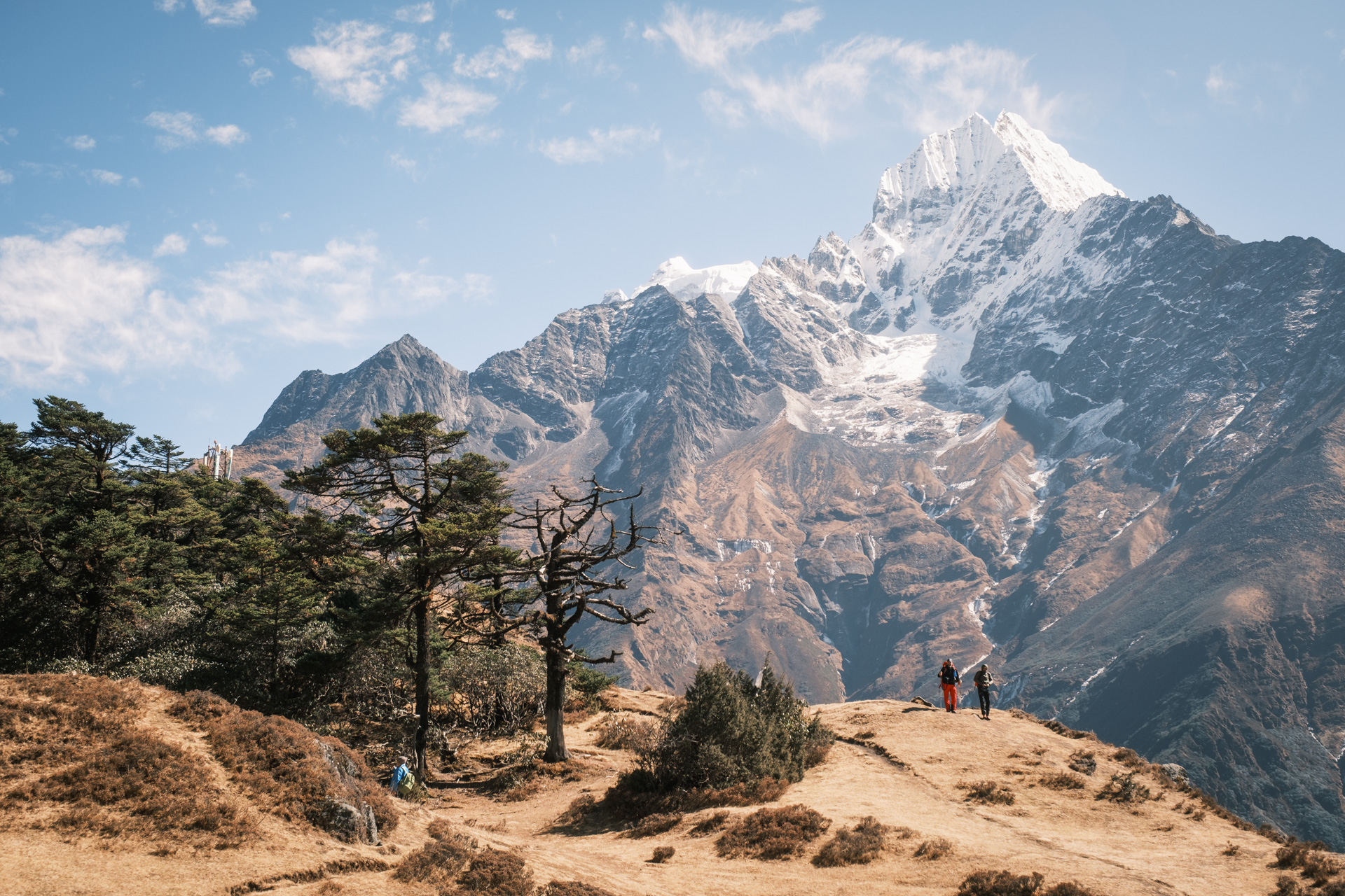 Berge des Himalaya in der Nähe des Mount Everest.