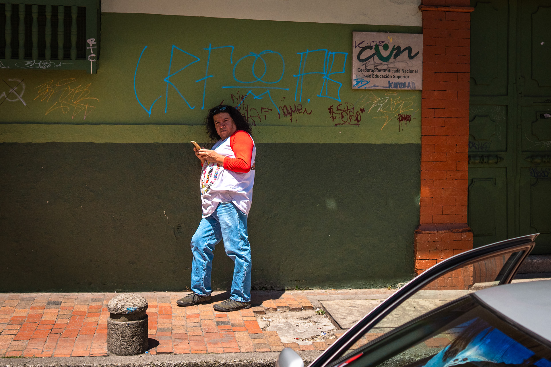 Straßenszene in Bogotá.