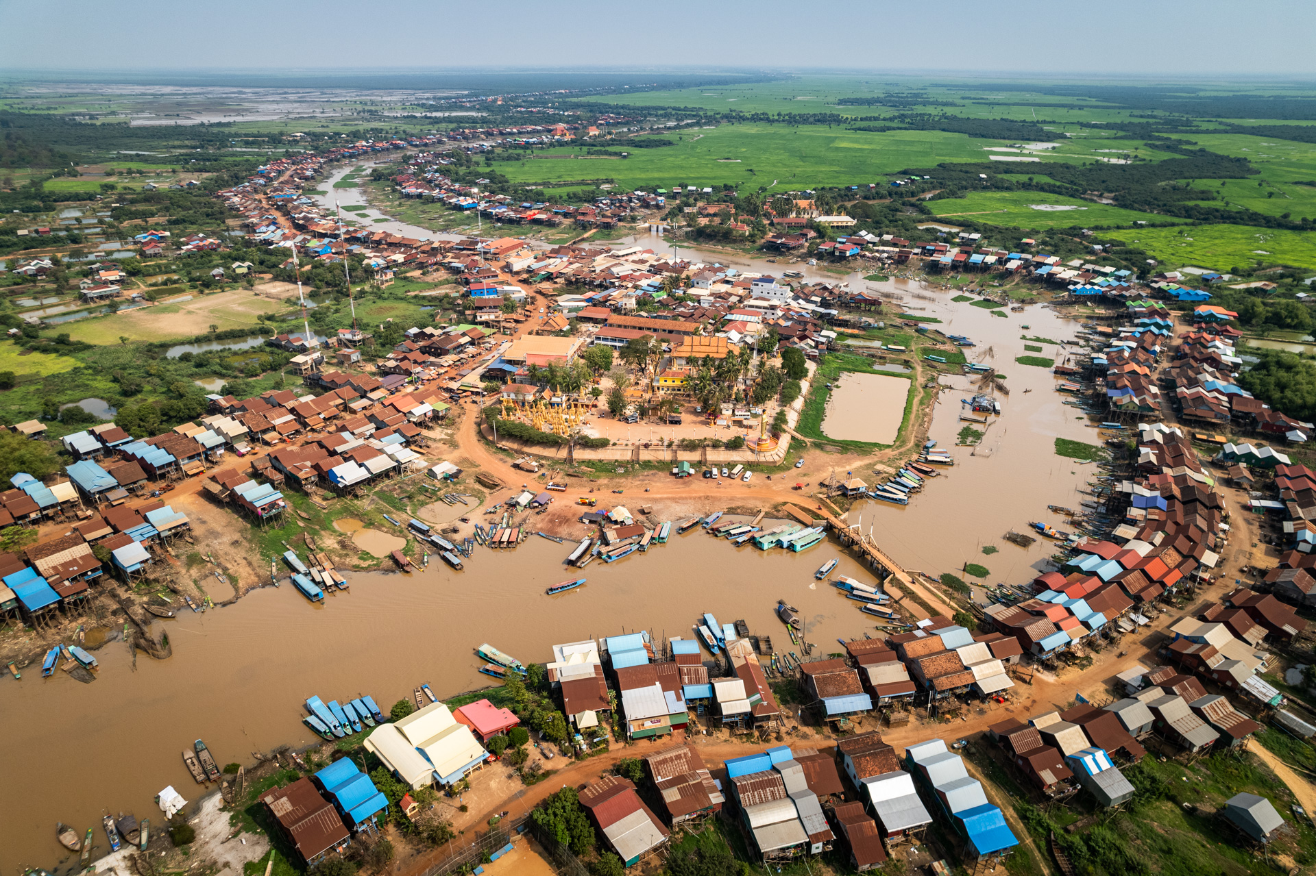 Ein Fluss am Inle-See.