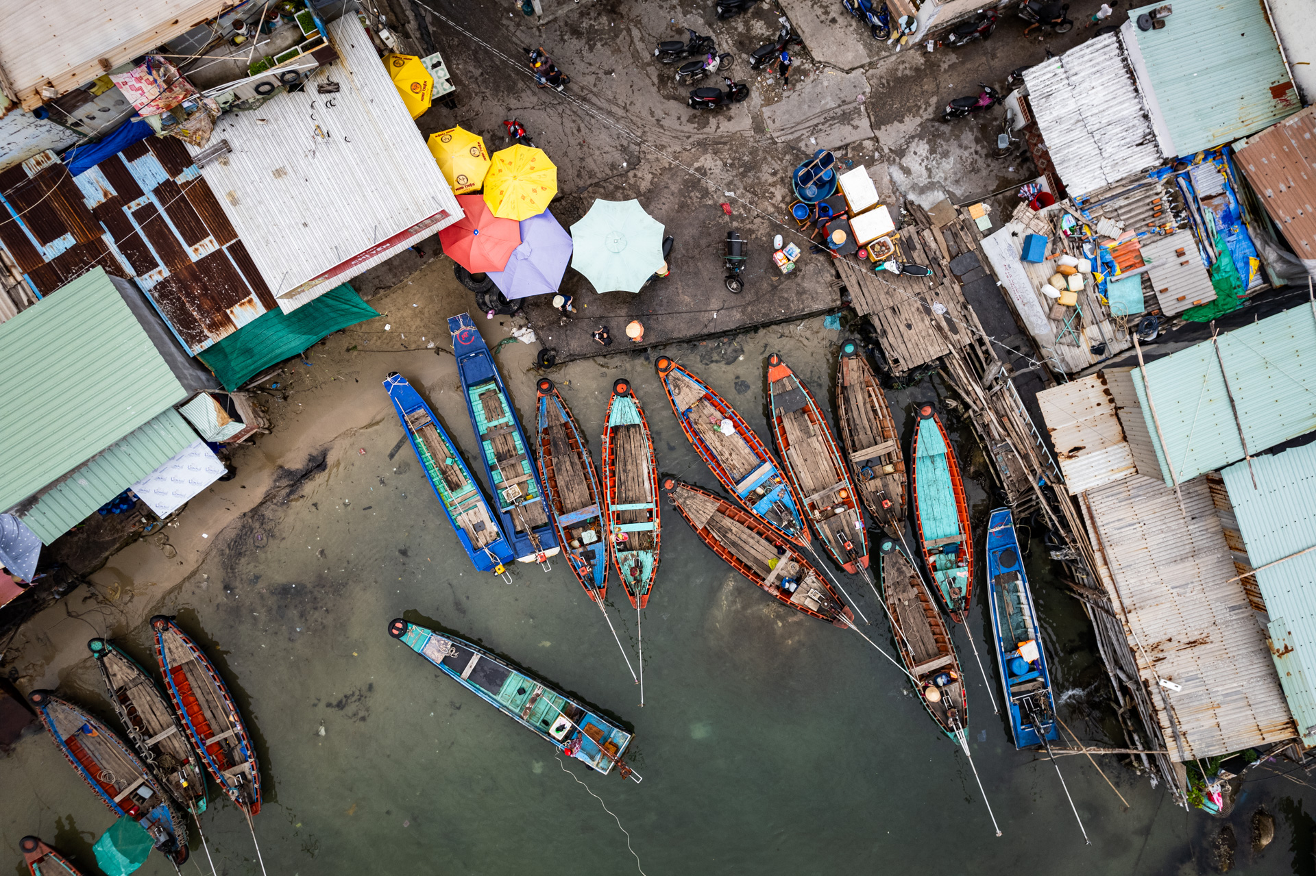 Boote in Phu Quoc.