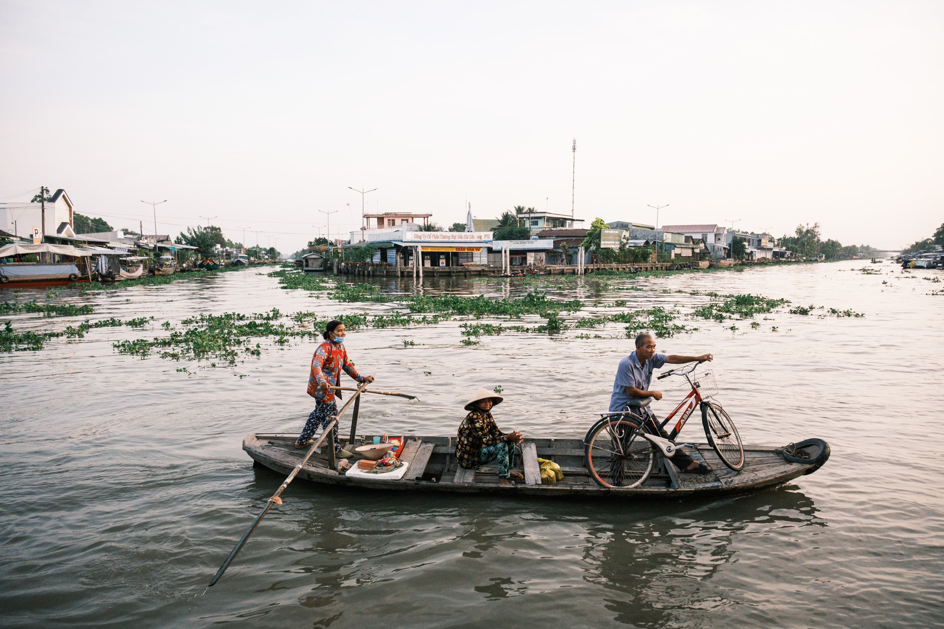 Bootstaxi im Mekong-Delta.