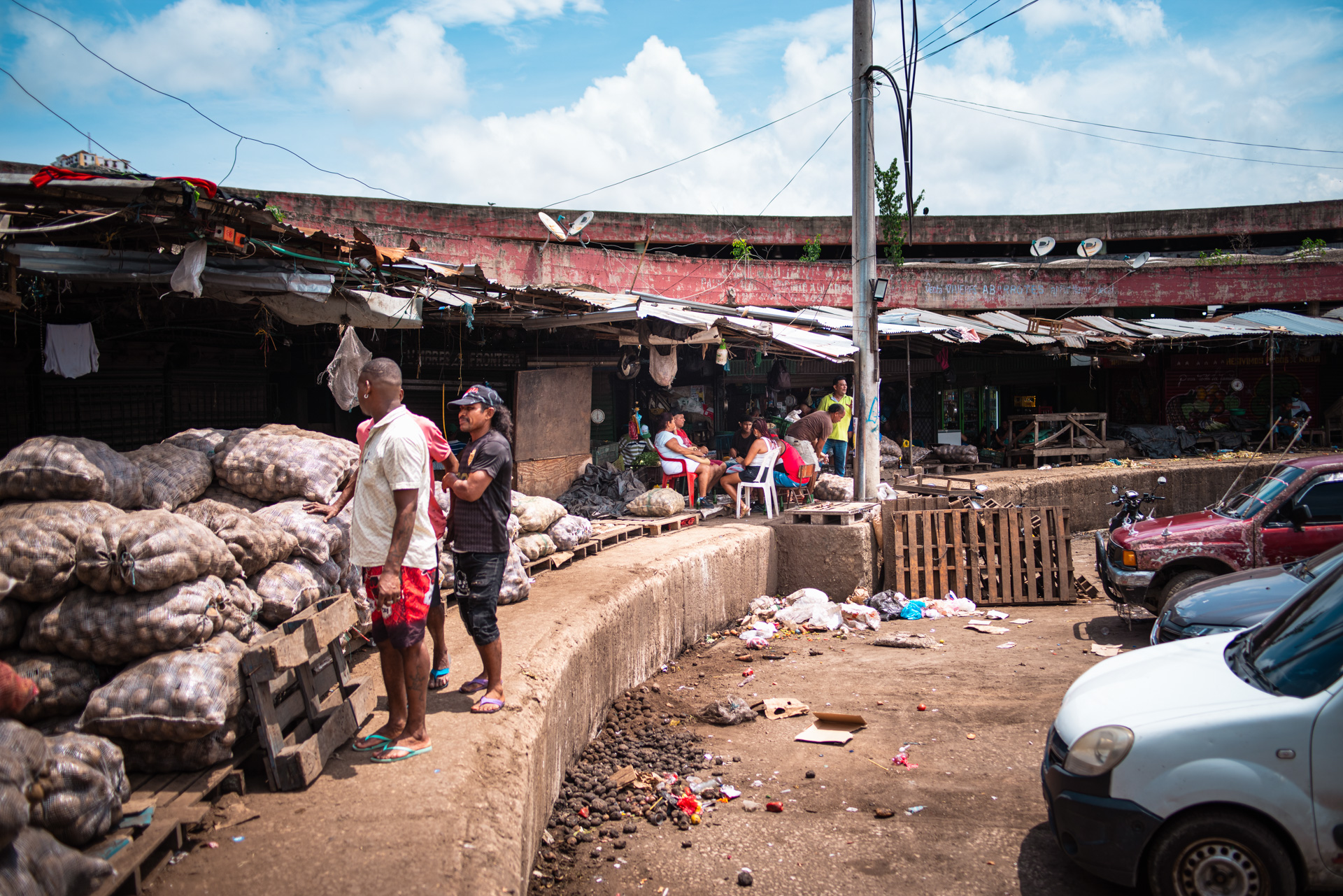 Ein lokaler Markt in Cartagena.