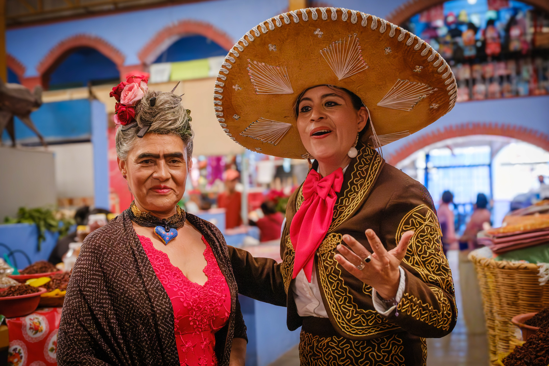 Verkleidete Mexikanerinnen
